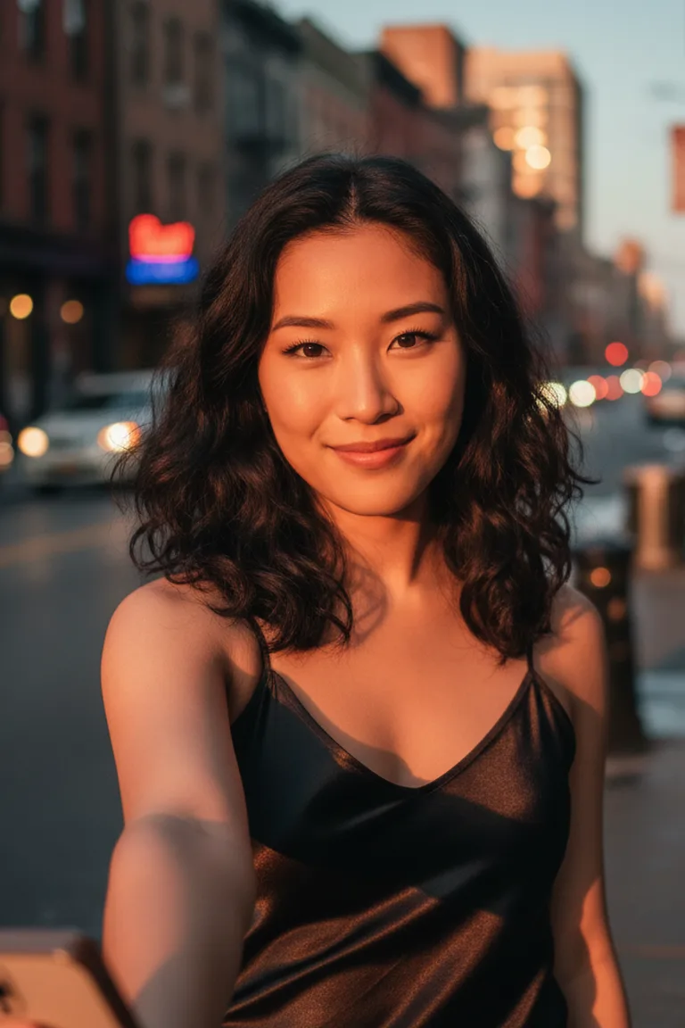 Original evening portrait used as input